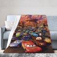 thumbnail image 1 of Mantas de felpa de Lightning McQueen para viajes, dormitorio, sala de estar, sofá, oficina, 1 of 8
