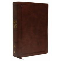 NKJV Study Bible, Imitation Leather, Brown, Red Letter Edition, Comfort Print: The Complete Resource for Studying God's , (Hardcover)