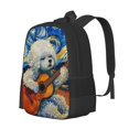 thumbnail image 1 of Balery Dog Guitar Starry Night Mochila para hombre y mujer - Tela Oxford 600D resistente - Gran capacidad, resistente al agua, ideal para la escuela, viajes y senderismo, 1 of 6