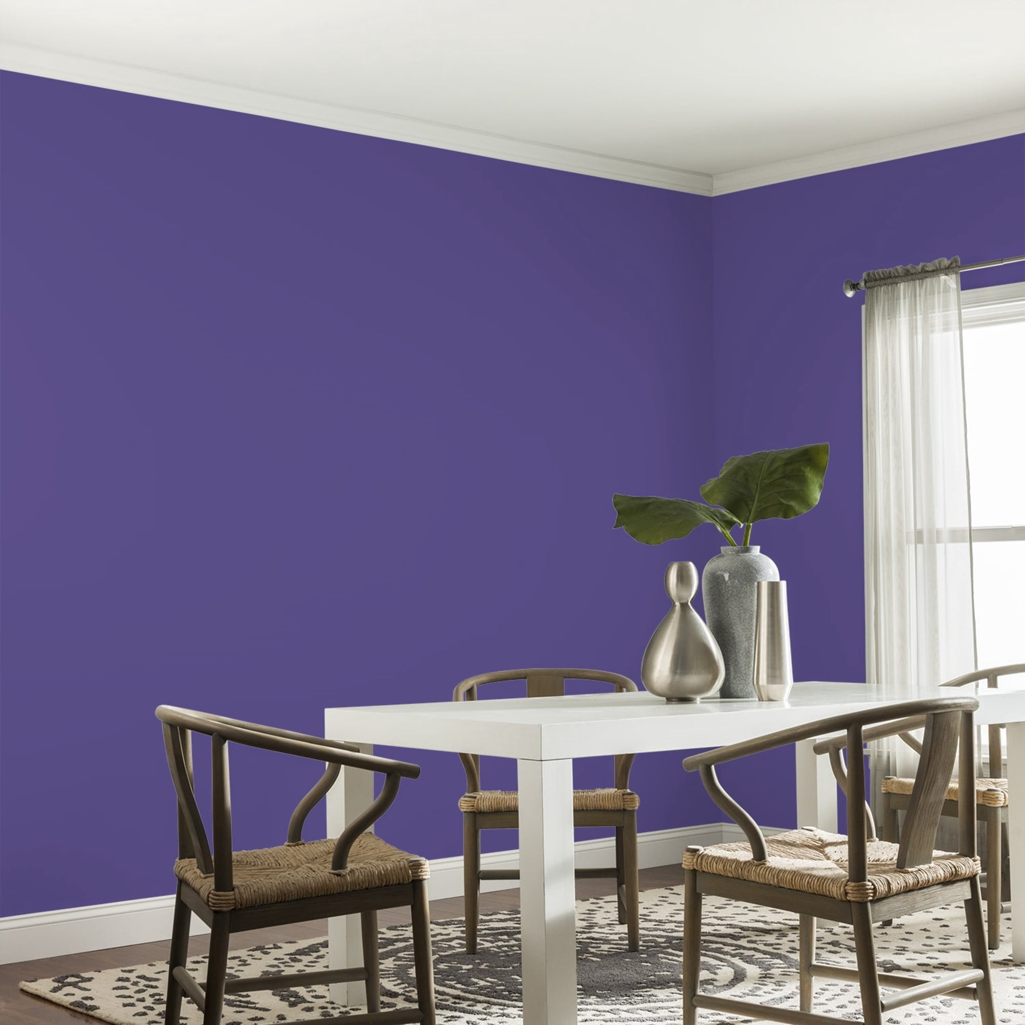 Glidden HEP Eggplant / Purple, Eggshell Interior Paint with Primer, 1 Quart