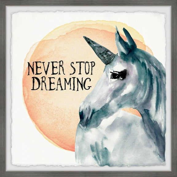 Marmont Hill Never Stop Dreaming Vi Framed Wall Art, 12" x 1.5"