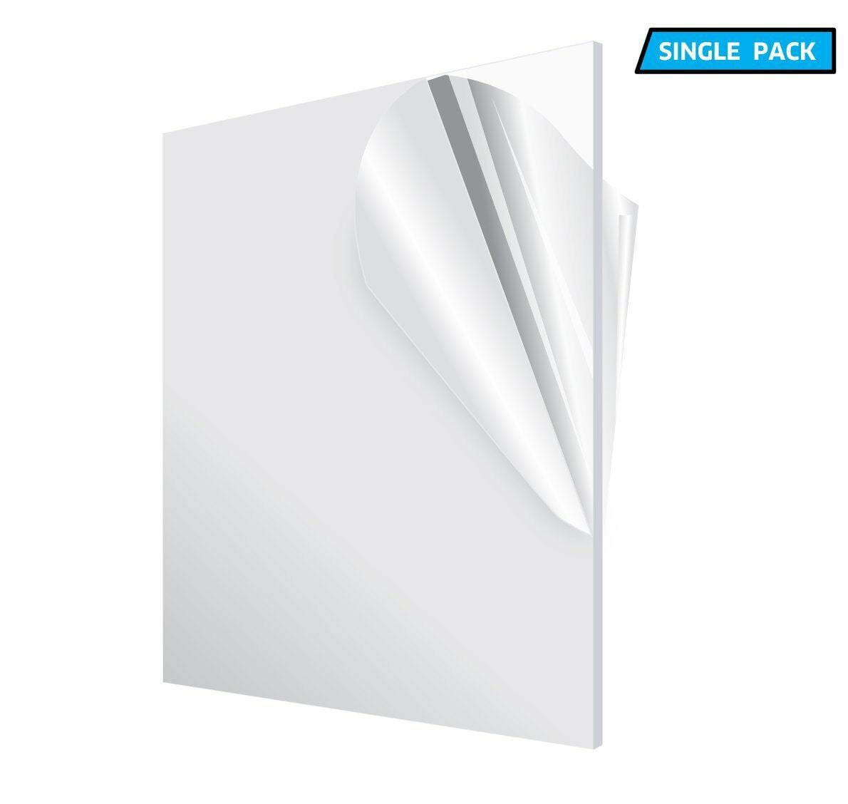 SIBE-R Plastic Supply White Opaque Acrylic PLEXIGLASS Sheet 1/4 Thick 12 X 24 