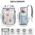 thumbnail image 3 of Cooler Backpack 26 Cans Portable Backpack Coolers Insulated Leak Proof,Camping Cooler Backpack for Travel,Beach,Camping,Picnic,Lunch Backpack for Women Men, 3 of 6