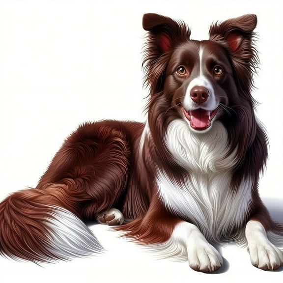 Diamond Painting Kits for Adults Brown Border Collie Full Drill DIY Diamond Art for Adults Beginners Picture Art Crystal Painting for Home Wall Decor