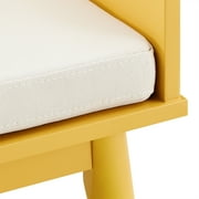 Weston Home Chelsea Lane Ethan Wood Bench with 1 Drawer, Yellow