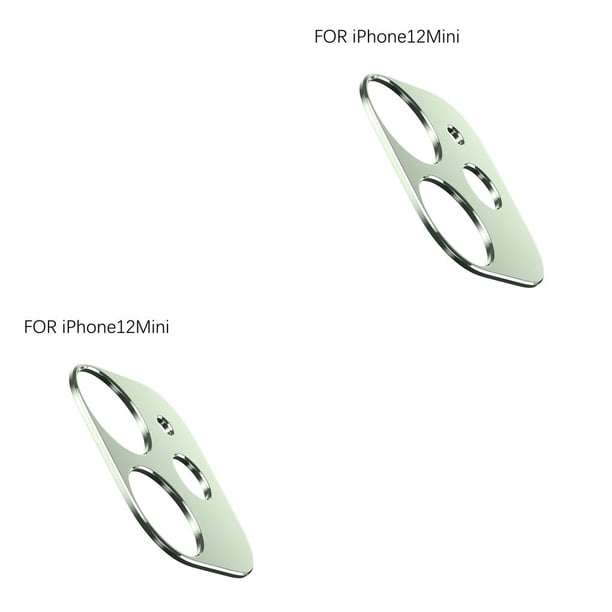 Sidaley Cubierta de la cámara del teléfono Protector de película de lente de cámara de teléfono de aleación de aluminio, verde, reemplazo para Verde i12Mini 2piezas