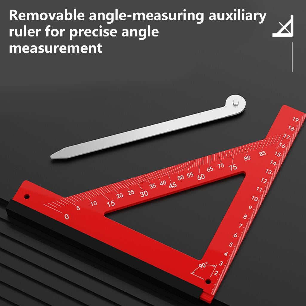 CEORPER 90 Degree Right Angled Protractors Ruler With Scale For Easy Line Drawing