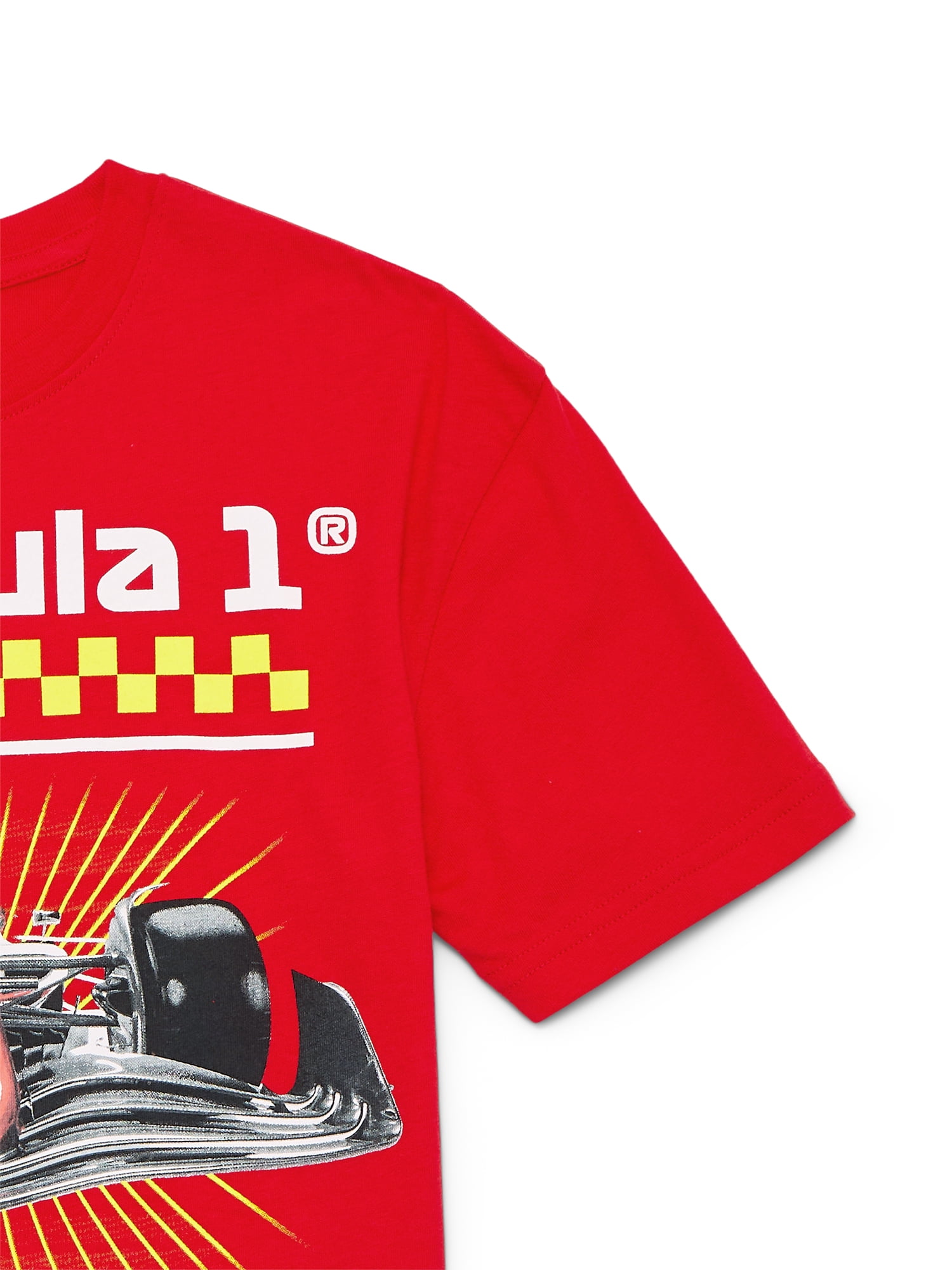 Formula 1 Racing Boys Graphic Tee with Short Sleeves, Sizes 4-18