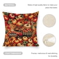 thumbnail image 4 of pumpkins apples leaves Linen toss pillowcase decoration pillowcase gifting preferred 20x20 inch cushion cover 4 sets sofa pillowcase sofa bedroom living room car, 4 of 8