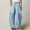 thumbnail image 3 of Astylish Women‘s High Waisted Straight Leg Jeans Stretchy Wide Leg Jeans Trendy Denim Pants, 2555 Limited Time, 3 of 4