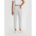 thumbnail image 5 of BALEAF Womens Business Casual Pants Petite Work Pants Dressy Casual Slacks Golf Travel Stretch Ankle Length Light Gray 2XL, 5 of 6