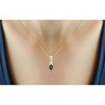 thumbnail image 3 of JewelersClub 1/2 Carat T.G.W. Mystic Topaz And White Diamond Accent 14K Gold Over Silver Pendant, 18", 3 of 3
