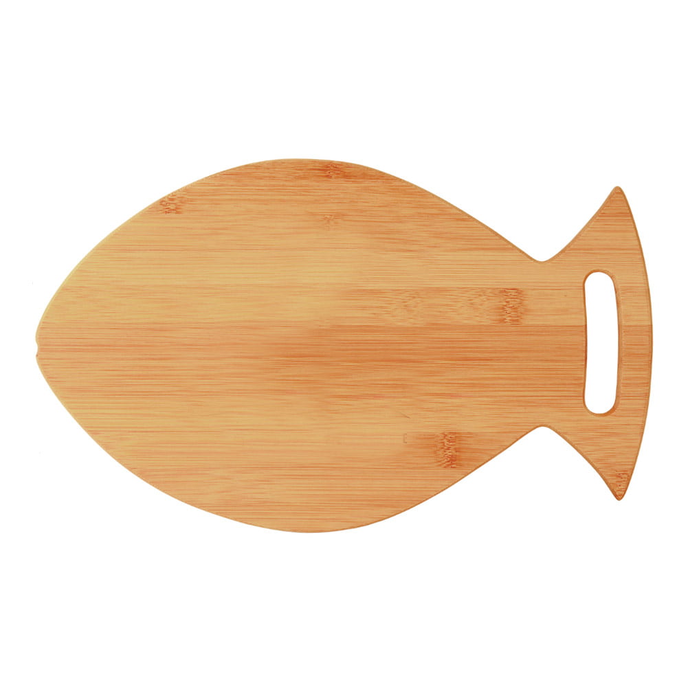 Erie 216 Bamboo Fish Shaped Cutting Board, 14" x 8.5