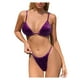 thumbnail image 1 of Conjunto de bikini con estampado de mujer Traje de baño Sujetador con relleno de estampado sólido Traje de baño Ropa de playa OAVQHLG3B Store  lin121212, 1 of 4