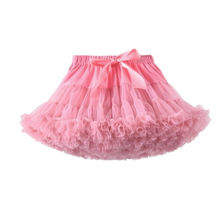 Baby Girls Soft Fluffy Tutu Skirt Toddler Girl Mesh Tutu Bowknot Party Carnival Princess Skirt