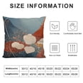thumbnail image 5 of Jiayy Boho Pillow Covers Navy Blue Burnt Orange Throw Pillows Outdoor Bohemian Mid Century Modern Abstract Decorative PillowCase Square Farmhouse Cushion Case Decor for Couch Sofa Bed, 5 of 5