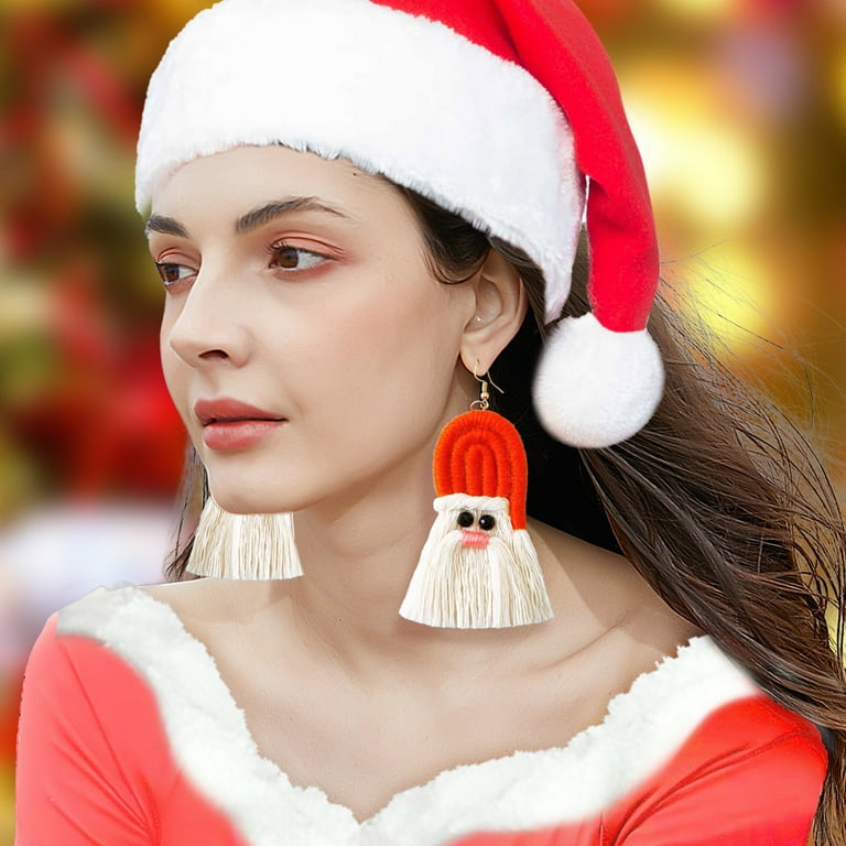 keusn ladies christmas tassel earrings gift thanksgiving