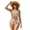 Groovy Hippie Flower Pink, variant on SEANATIVE Bikini Set for Women 2 Piece Push Up Swim Suit Sets Trendy Criss Cross Bathing Suit Drawstring High Waist Bikini Bottom Summer Swimwear, XS, Daisy Pink