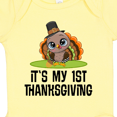 thumbnail image 4 of Inktastic First Thanksgiving Pilgrim Turkey Boys or Girls Baby Bodysuit, 4 of 5