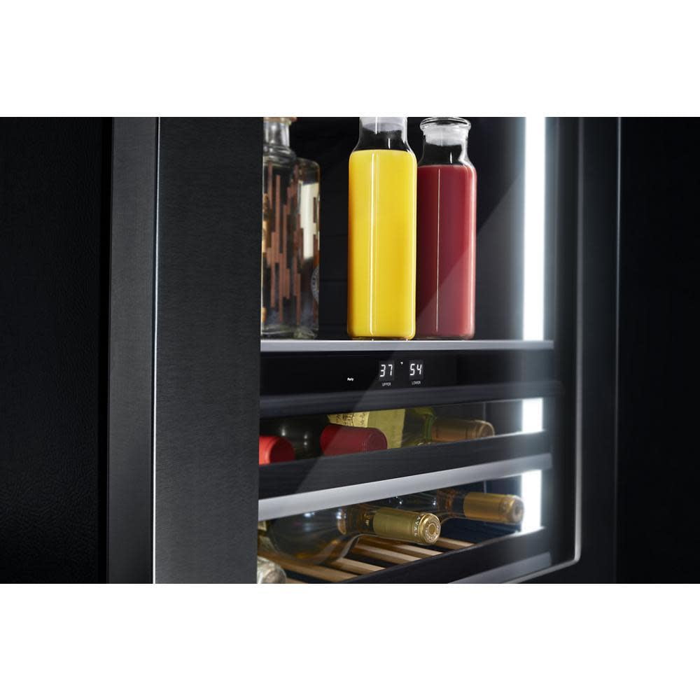 Jenn-Air JUBFL242HL 13 Bottle Stainless Steel Built-In Dual Zone Wine Refrigerator