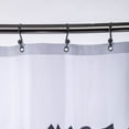 thumbnail image 5 of Pardon My Fro Royal Grommet Polyester Shower Curtain, White & Gold, 71 x 71 in, 1 Piece, 5 of 5
