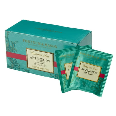 Fortnum and Mason. Afternoon Blend 25 Tea Bags (1 Pack). British Black Tea