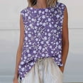 thumbnail image 2 of Hauts à Enfiler pour Femmes Printemps Automne Vêtements 2025 Manches Longues Chemises Tendance Col Rond Ample Festival Hauts Mode Décontractée Imprimé Col Rond Sans Manches T-shirt Débardeur Grande Taille pour Femmes Été, 2 of 5