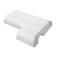 thumbnail image 3 of kowaku Couples Merging Pillow Arm Pillow Slow Memory Foam Side Sleeping Pillow with Arm Hole for Valentines Day Arm Rest Edged Left, 3 of 9