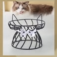 thumbnail image 4 of Pet Ceramic Bowl Iron Stand Cat Food Bowl Water Bowl Neck Protector Black Bow Bracket, 4 of 6