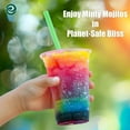 thumbnail image 4 of 50 Pack Compostable Party Cups 16 oz Plant-Based Disposable Clear Cold Cup for Wine, Coffee, Smoothie & Soda Drinks | Cocktail Parties & Birthdays | Non-Toxic & BPA-Free Zero Plastic Glass, 4 of 4