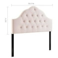 thumbnail image 2 of Modway Sovereign King Diamond Tufted Performance Velvet Headboard, Red, 2 of 3