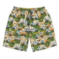 thumbnail image 2 of Honeii's Construction Machinery1 Print Men's Casual Shorts with Drawstring，Swim Trunks Quick Dry Beach Shorts, 2 of 5