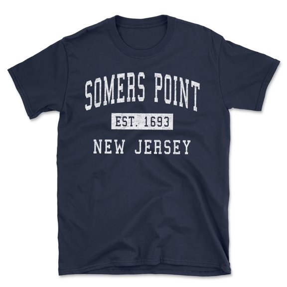 Somers Point New Jersey Classic Established Men's Cotton T-Shirt