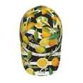 thumbnail image 4 of Disketp Orange And Lemon Print Baseball Caps For Outdoor Sports Fashion Casual Outdoor Caps Men Women, 4 of 9