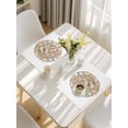 thumbnail image 5 of Coastal Conch Placemats Set of 4, Watercolor Ocean Nautical Beach Seashells Placemats for Dining Table, Place Mats for Kitchen Tabletop, Waterproof Wipeable Dining Table Mats Set, 5 of 9