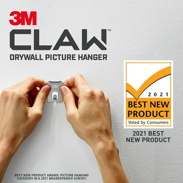 3M CLAW Drywall Picture Hanger with Spot Marker Holds 65 lbs 2 Hangers 2 Markers