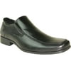BRAVO MONACO-2 Men Dress Shoe Loafer Square Moc Toe Leather Lining Black