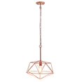 thumbnail image 2 of All The Rages LHP-3003-RG 16 in. Lalia Home 1 Light Modern Metal Wire Paragon Hanging Ceiling Pendant Fixture, Rose Gold, 2 of 2
