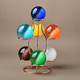 thumbnail image 5 of Soporte de bola de cristal para asiento de esferas de metal que ahorra espacio, soporte de exhibición de bolas multiusos, base de bola de cristal para estantería, C, 5 of 6