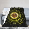 thumbnail image 1 of DouZhe Ultra-Soft Micro Fleece Lightweight Flannel Bed Blanket, Crypto Currency Bitcoin Print Cozy Warm Throw Blankets, 50"x40", 1 of 7