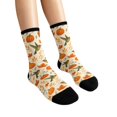 thumbnail image 2 of Thanksgiving Crew Socks For Men Women Mid Calf Casual Athletic Socks With Pumpkin Floral Print Soft Everyday Socks Fall Autumn Holiday Novelty Funny Cute Gift Cozy Comfortable Breathable Cotton Blend, 2 of 5