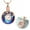 Rose/Blue, variant on Circle of Life with Always in My Heart Cremation Jewelry for Ashes Urn Necklace Lockets for Human Ashes Pet Ashes