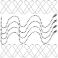thumbnail image 4 of 100 Uds. Cadenas de cuentas reemplazables llaveros ajustables cadenas de etiquetas de hierro suministro de etiquetas, 4 of 6