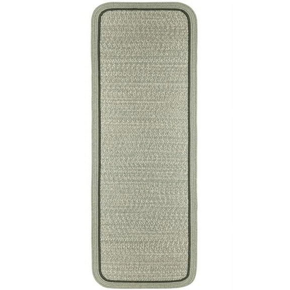 Rhody Rug CC68R024X048S 2 x 4 ft. Casual Comfort Mistletoe Banded Braided Rug, Rectangle-Runner