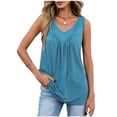thumbnail image 7 of SwiftWear 2Pcs V-Neck Long Tank Tops for Women Loose Fit Cute Summer Tops Soft Casual Sleeveless Beach Vacation Cami, 7 of 7