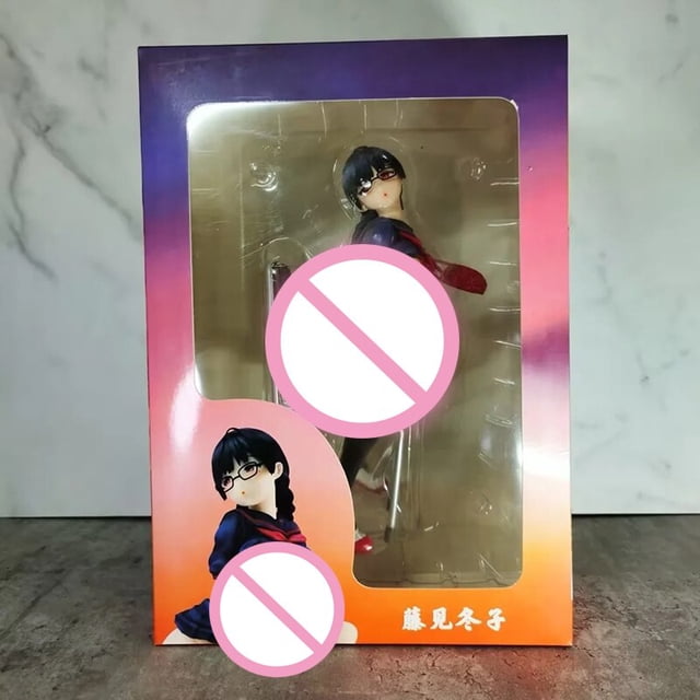 Figura de acción de Anime japonés nativo, modelo de colección Adlut Hentai de 22cm, Fuyuko, Fujimi, PVC 1/5 Fivean unisex