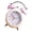 Pink, variant on Lynono Stylish Drum Shaped Metal Alarm Clock For Students Professional All Age Groups