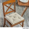 thumbnail image 2 of Noble House Johan Indoor Fabric Classic Tufted Chair Cushion, Light Beige, 2 of 4
