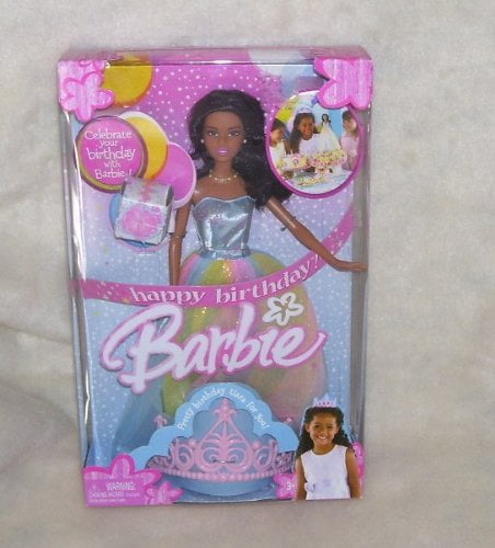 African American Happy Birthday Barbie Doll