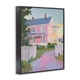 thumbnail image 2 of Stupell Industries Modern Pastel Pink House with Fence Black Framed Giclee Art, 11 x 14, by The Prints Vibe, 2 of 8